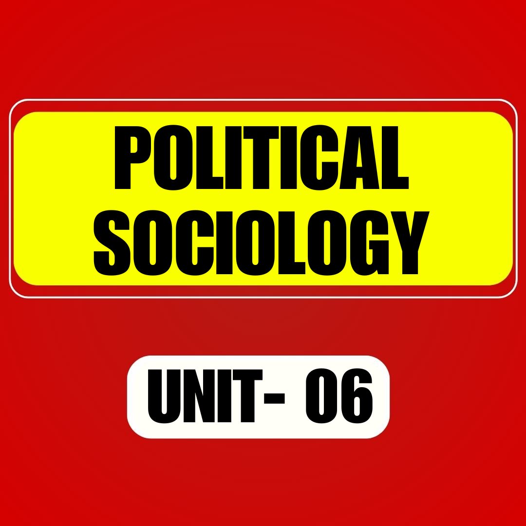 POLITICAL SOCIOLOGY